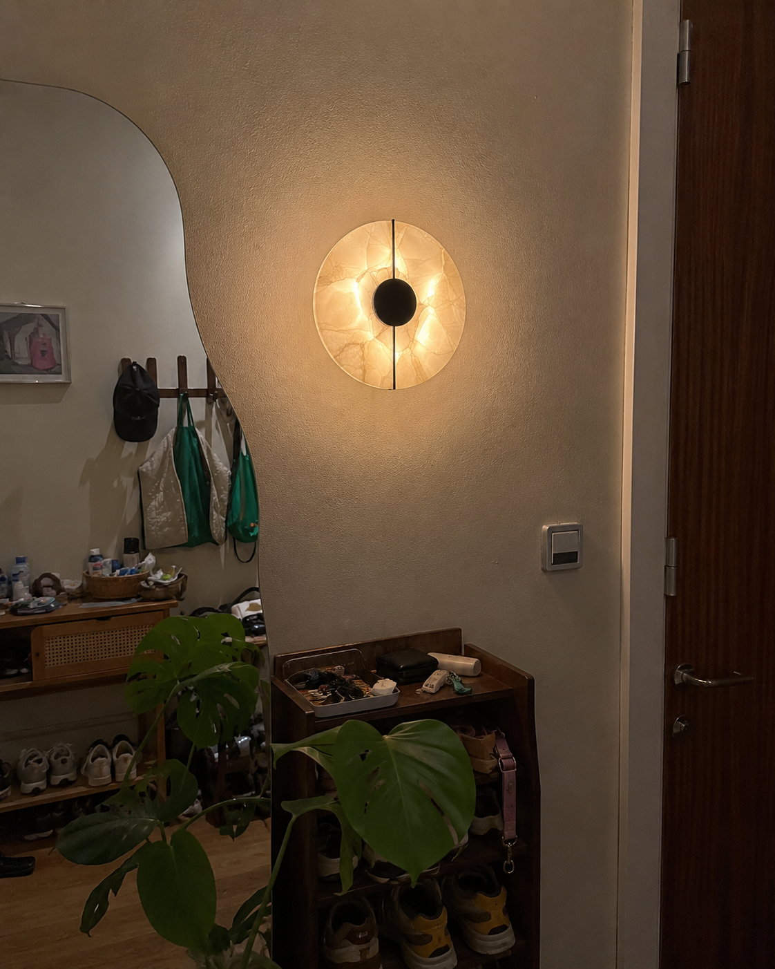 Eclipse | Round Marble Wall Sconce
