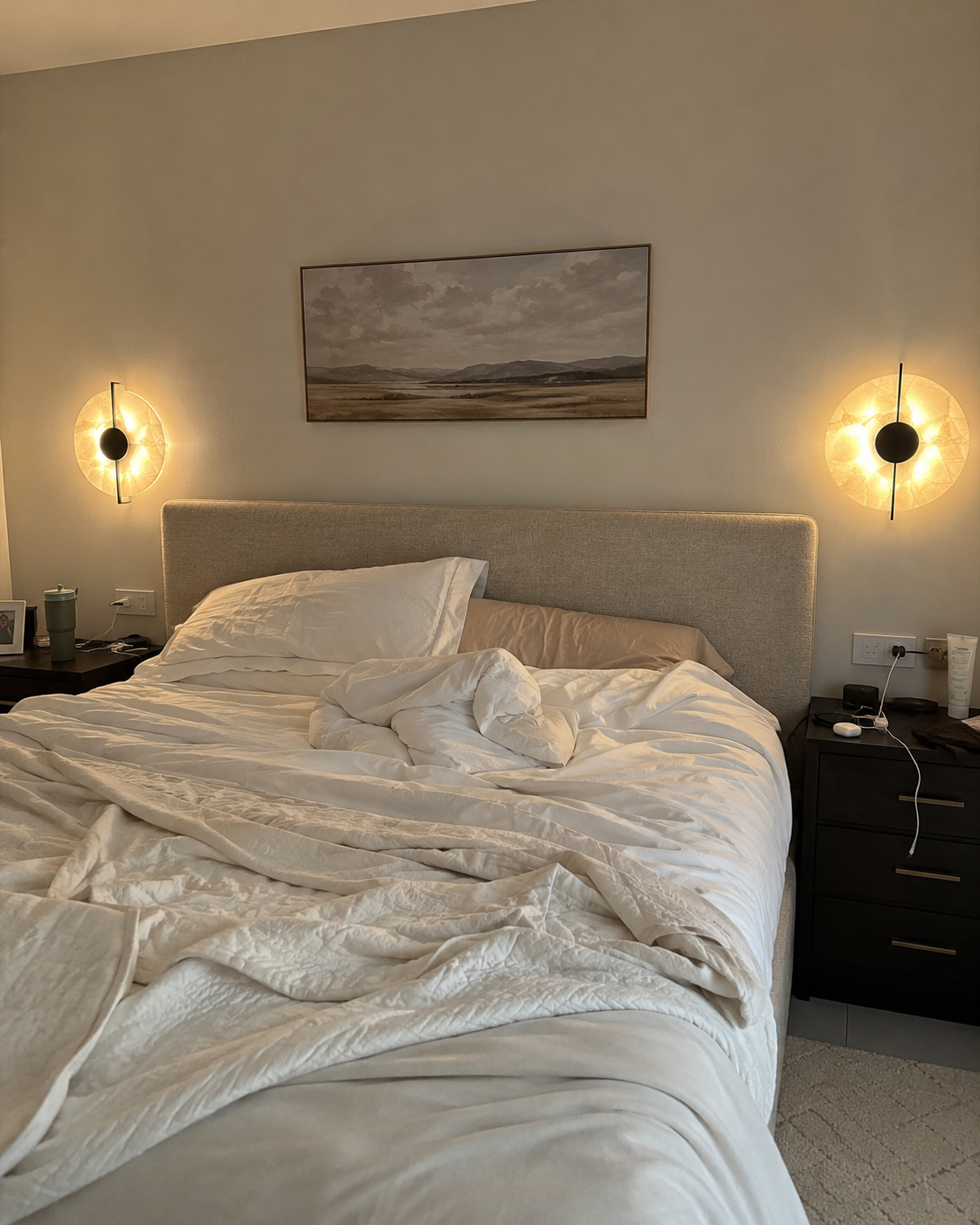 Eclipse | Round Marble Wall Sconce
