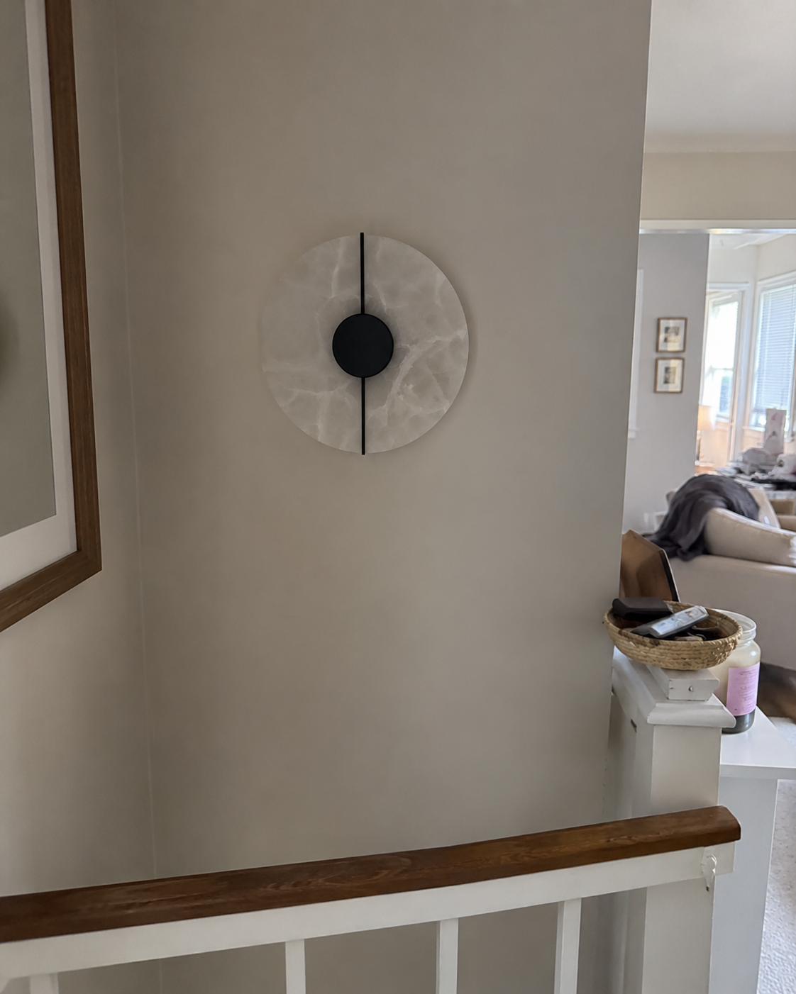 Eclipse | Round Marble Wall Sconce