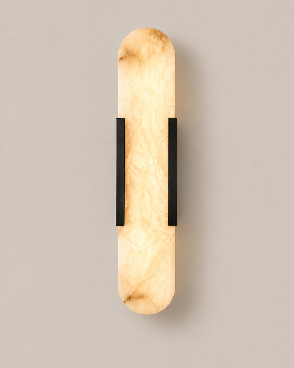 Aria | Alabaster Brass Wall Sconce