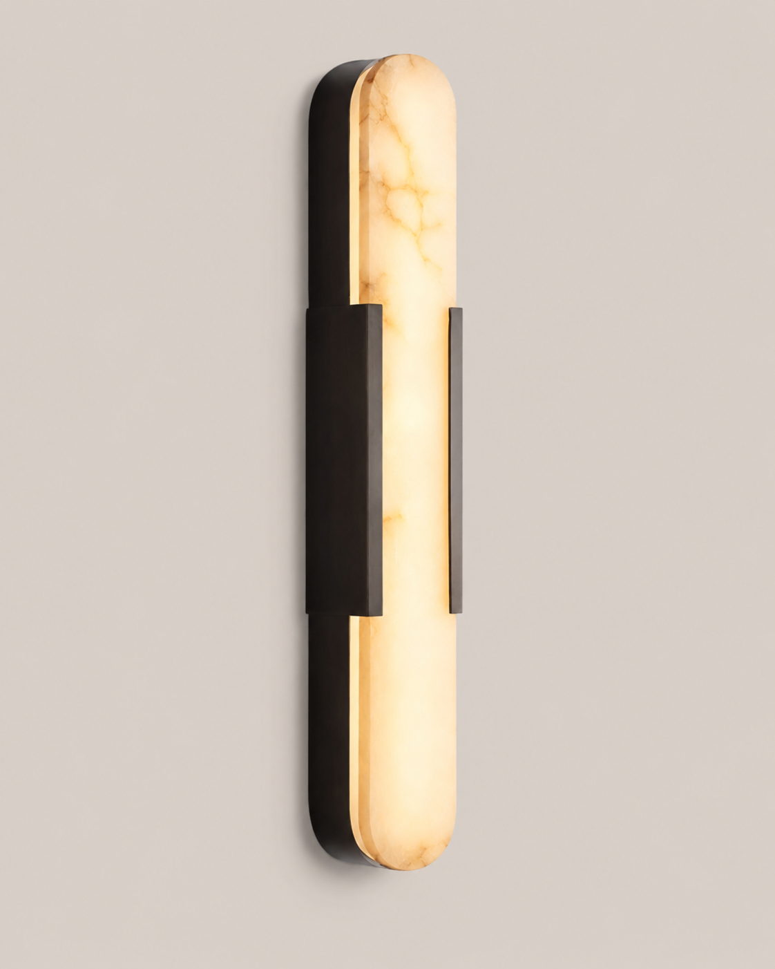 Aria | Alabaster Brass Wall Sconce