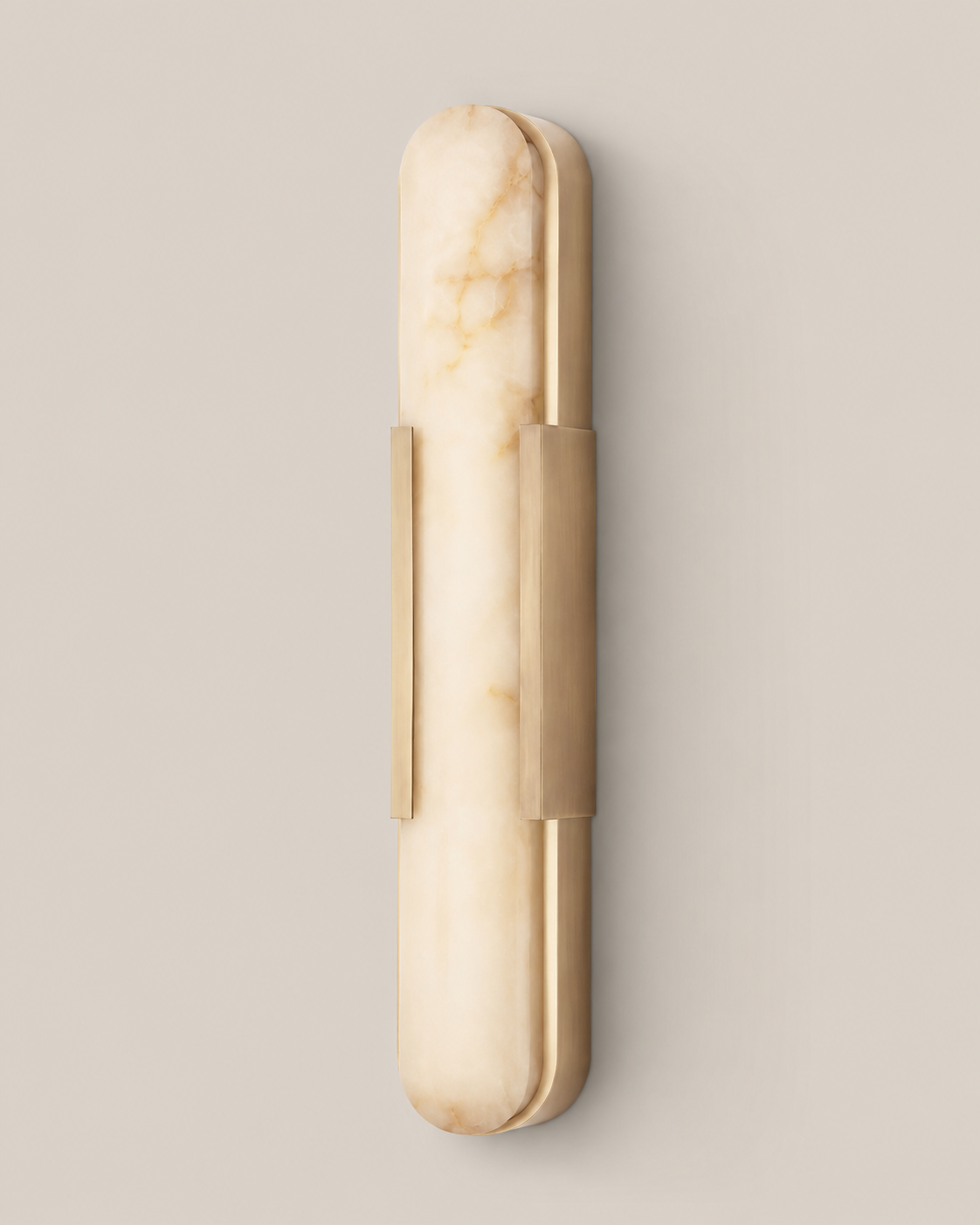 Aria | Alabaster Brass Wall Sconce