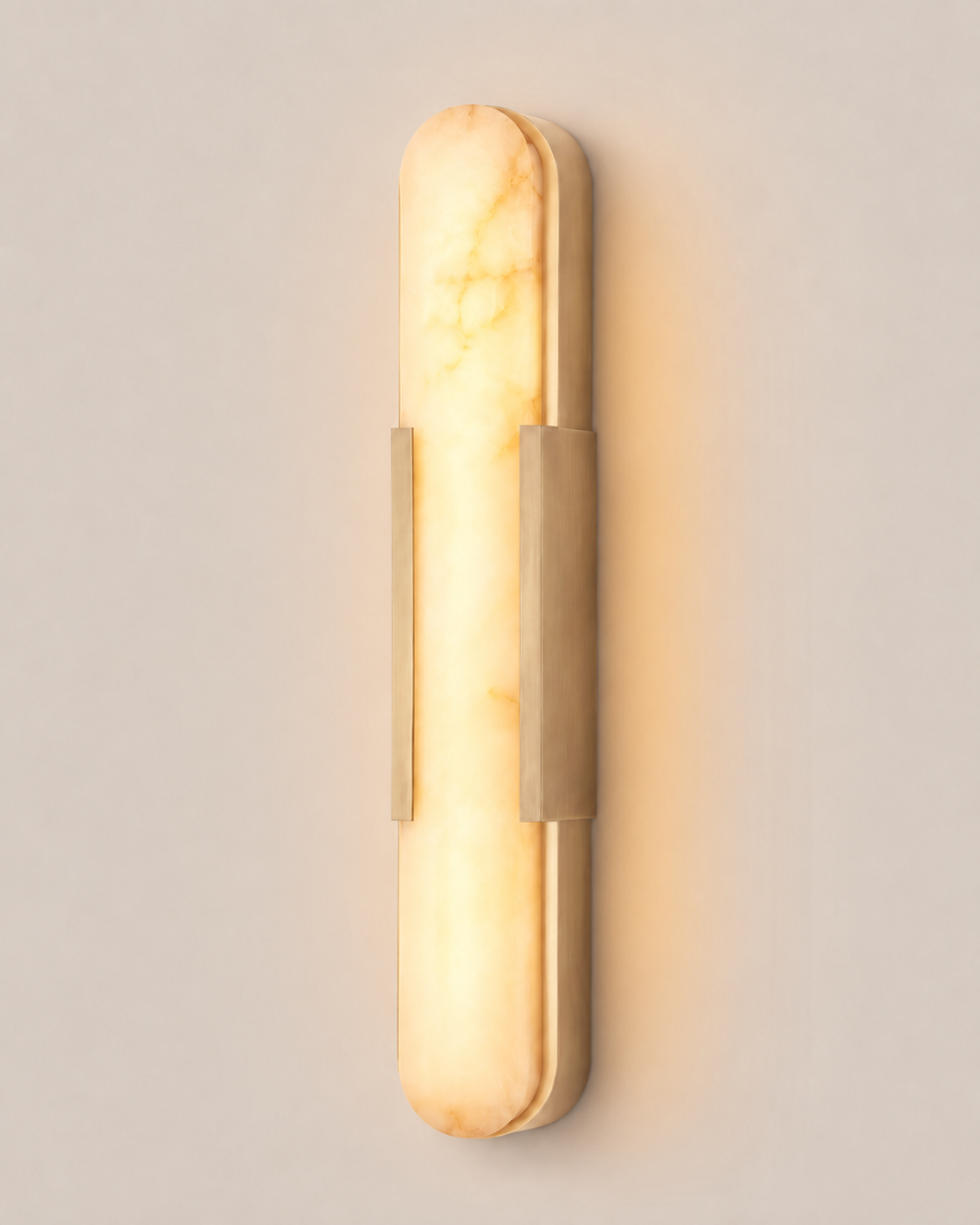 Aria | Alabaster Brass Wall Sconce