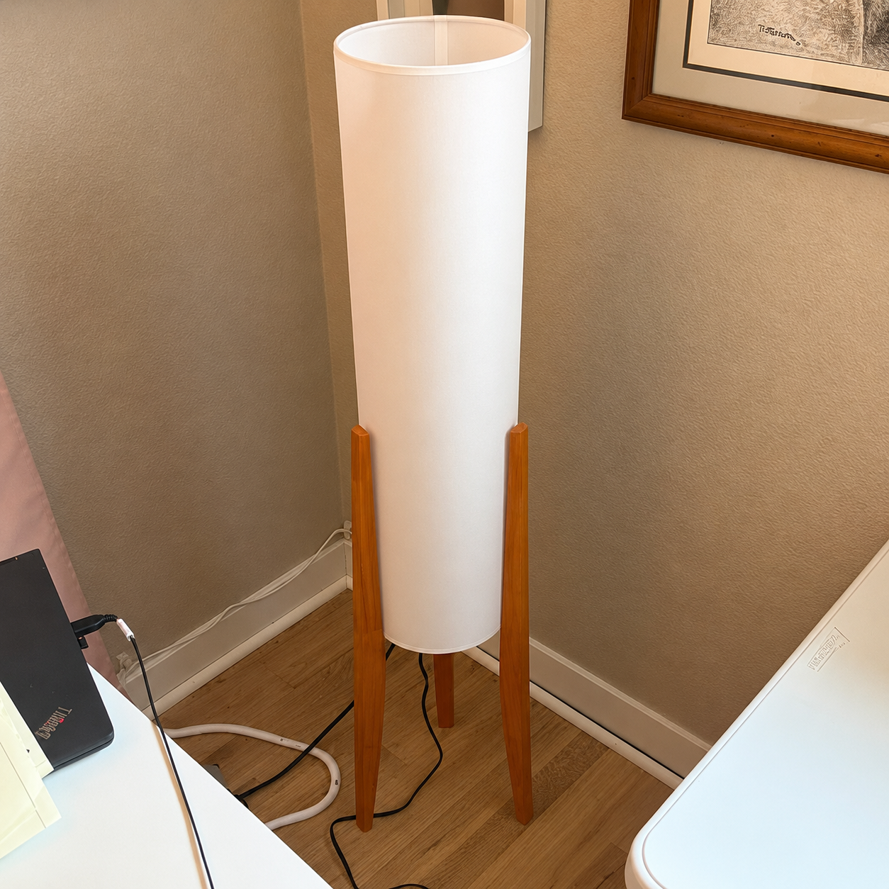 Willow | Japanese Wood Floor Lamp