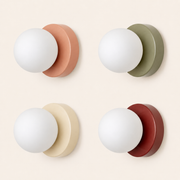 Rosalie | Macaron Sphere Glass Wall Sconce