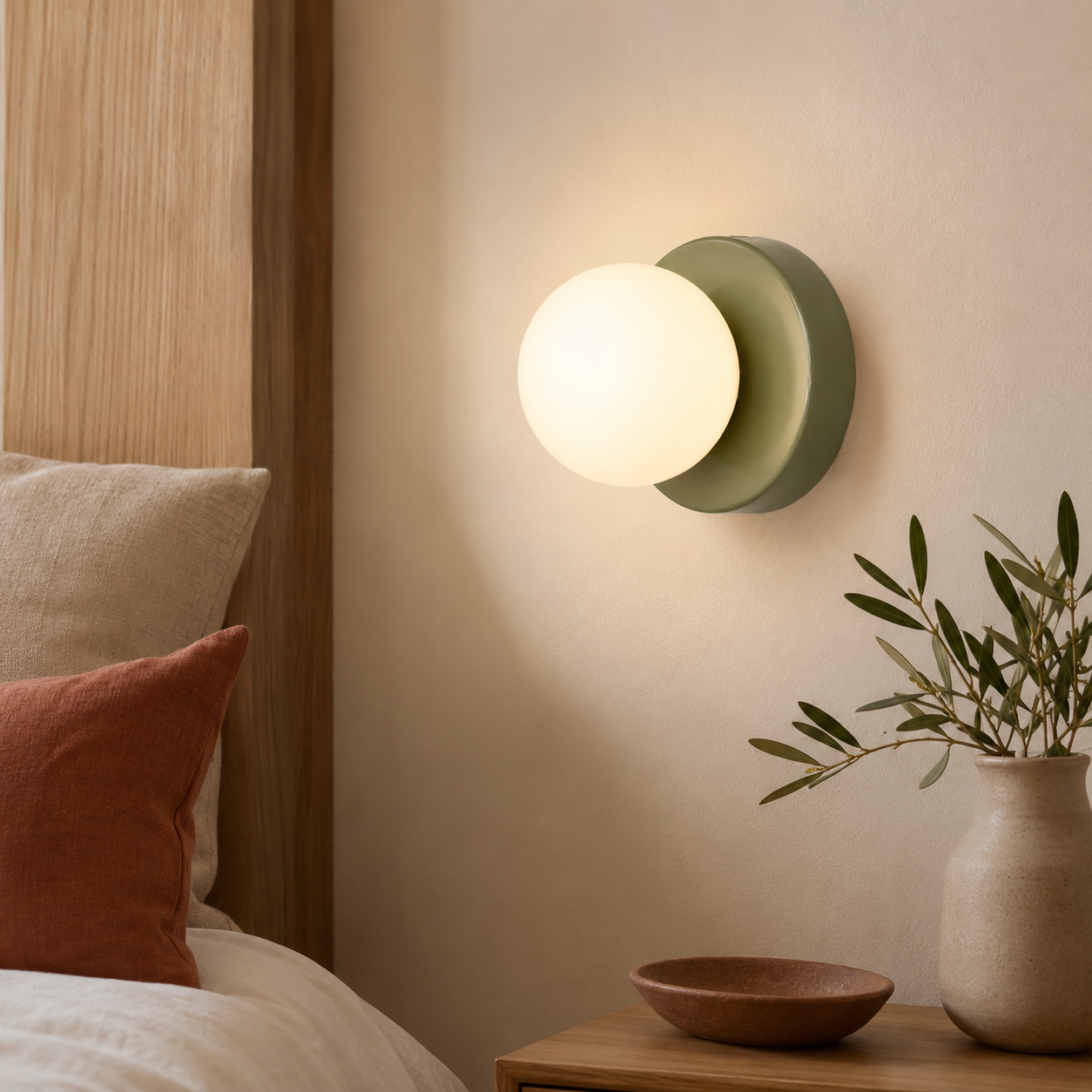Rosalie | Macaron Sphere Glass Wall Sconce