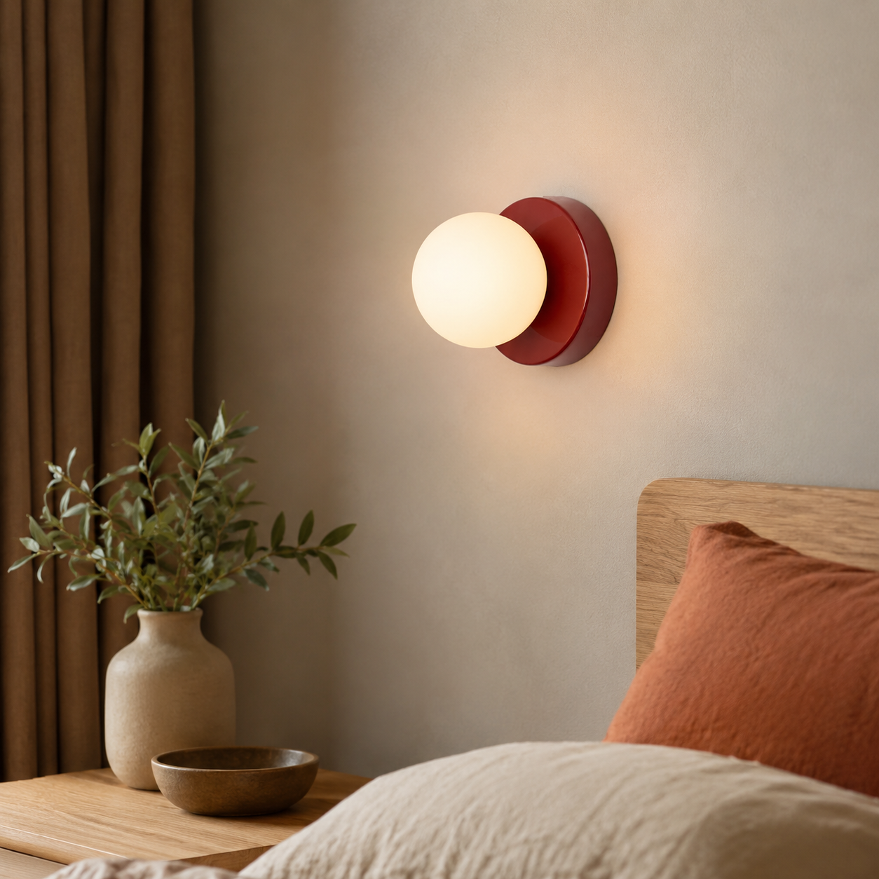 Rosalie | Macaron Sphere Glass Wall Sconce