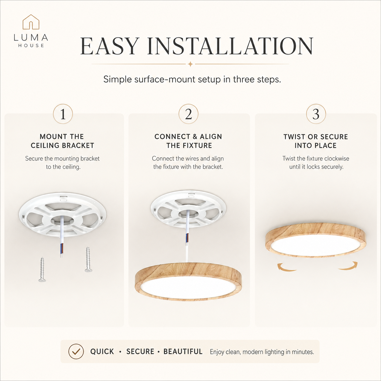 Owen | Modern LED Flush Mount Ceiling Light