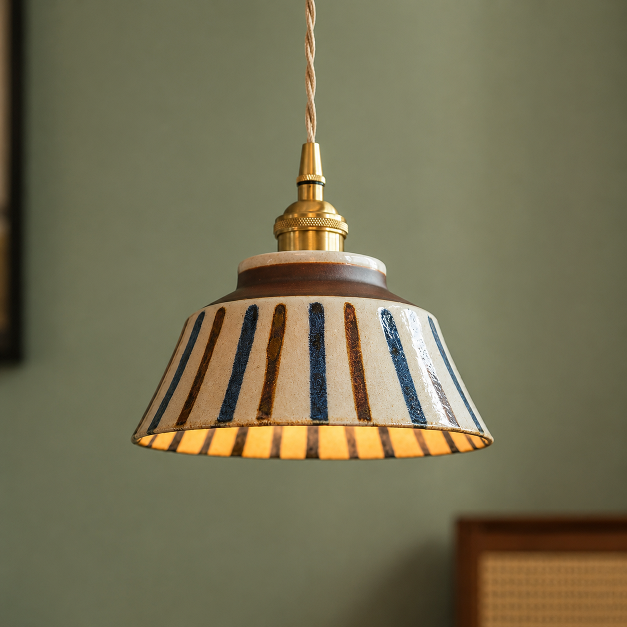 Wei | Retro Ceramic Pendant Light