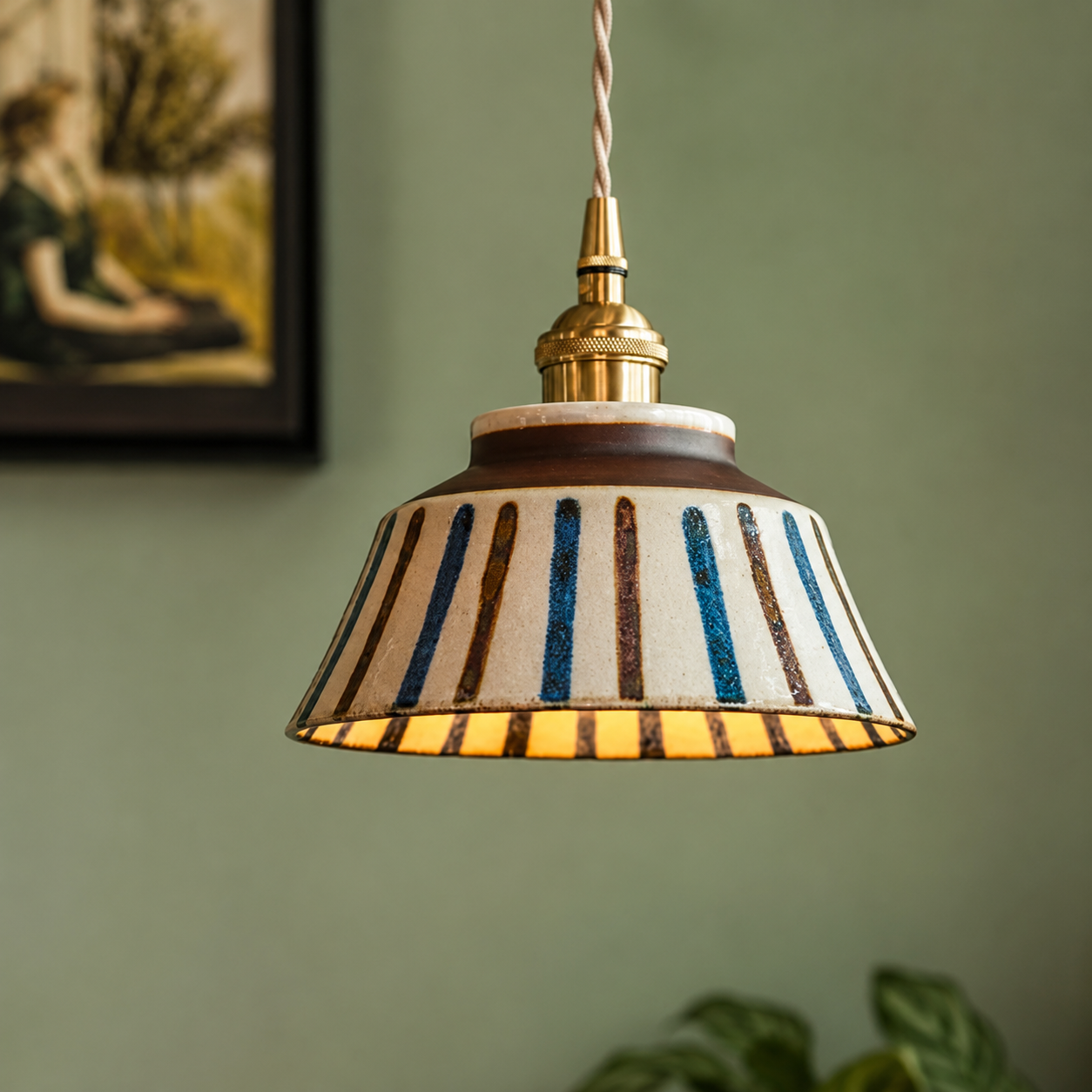Wei | Retro Ceramic Pendant Light