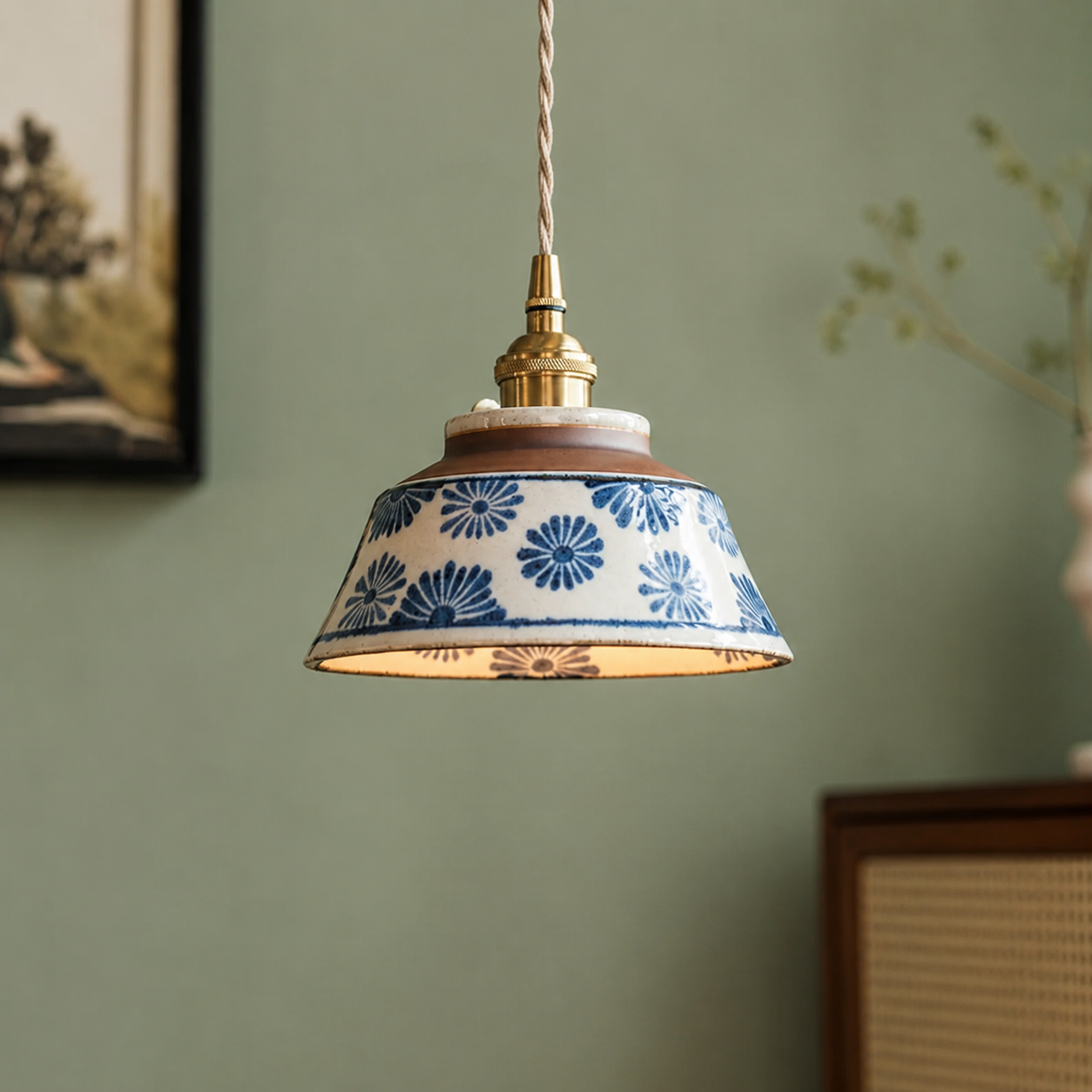 Wei | Retro Ceramic Pendant Light
