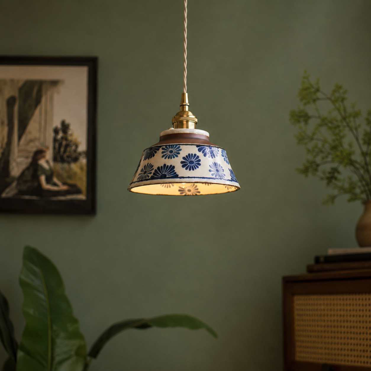 Wei | Retro Ceramic Pendant Light