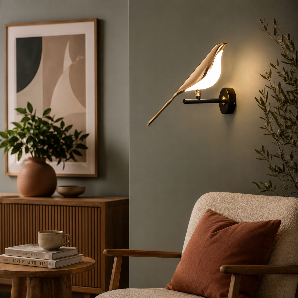 Robin | Modern Bird Wall Sconce