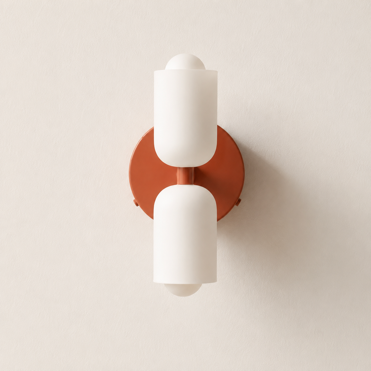 Colette | Modern French Cream Double Glass Wall Sconce
