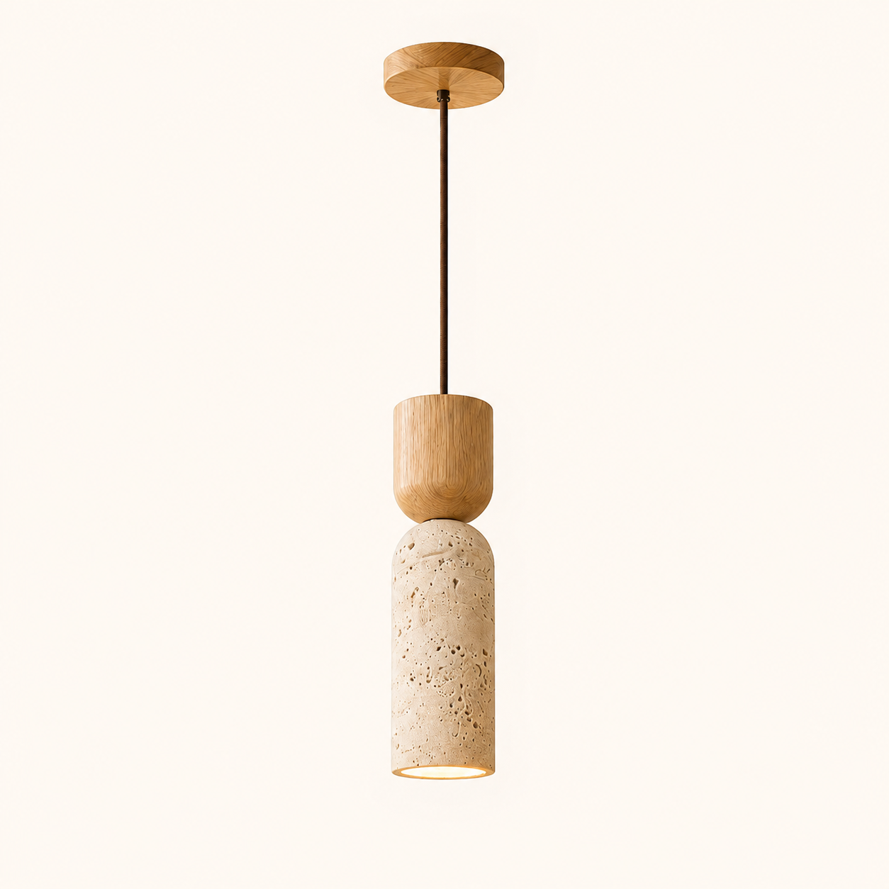 Atlas | Japanese Wabi-Sabi Stone Pendant Light