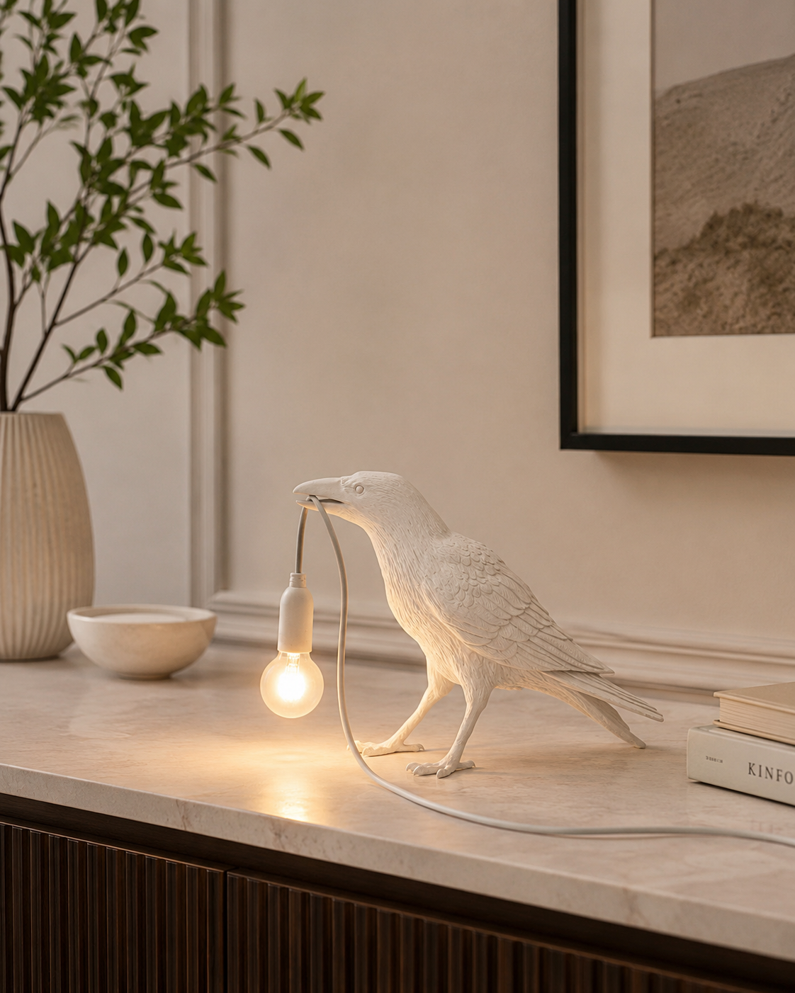 Corvin | Midnight Raven Desk Lamp