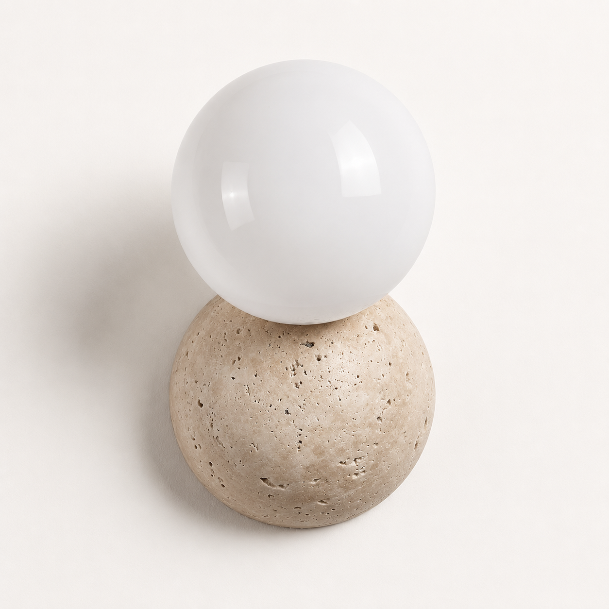 Wes | Stone Globe Wall Sconce