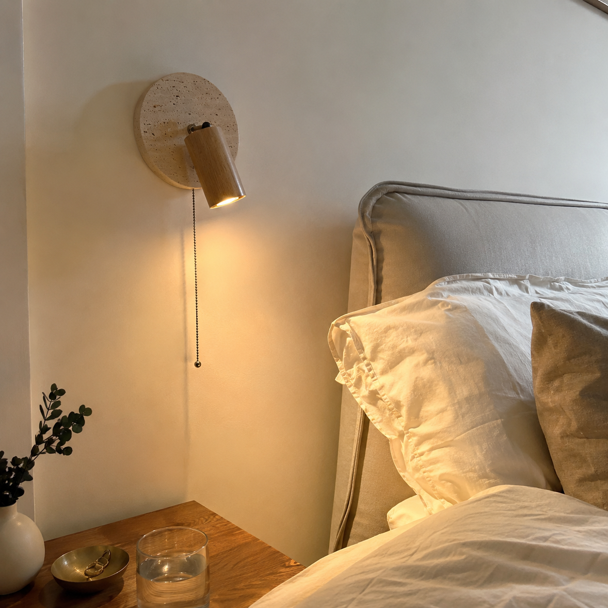 Mado | Travertine Reading Wall Sconce