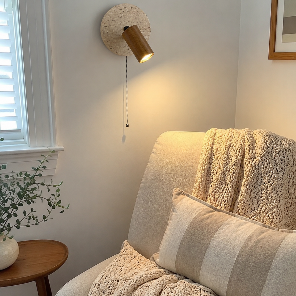 Mado | Travertine Reading Wall Sconce
