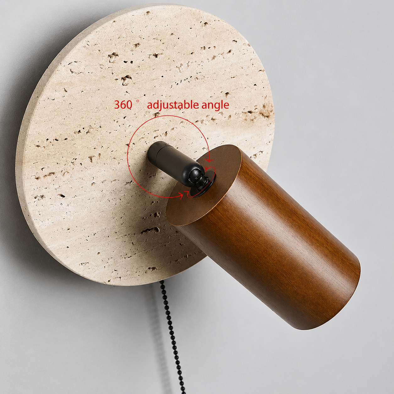Mado | Travertine Reading Wall Sconce