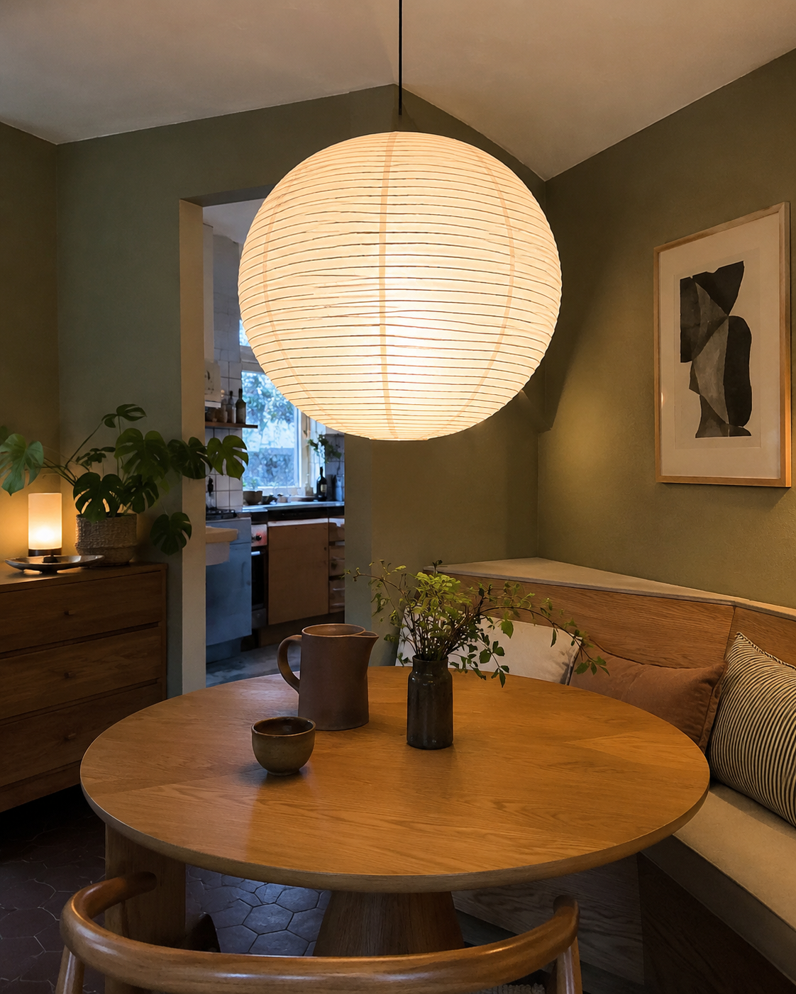 Emiko | Japanese Rice Paper Pendant Light