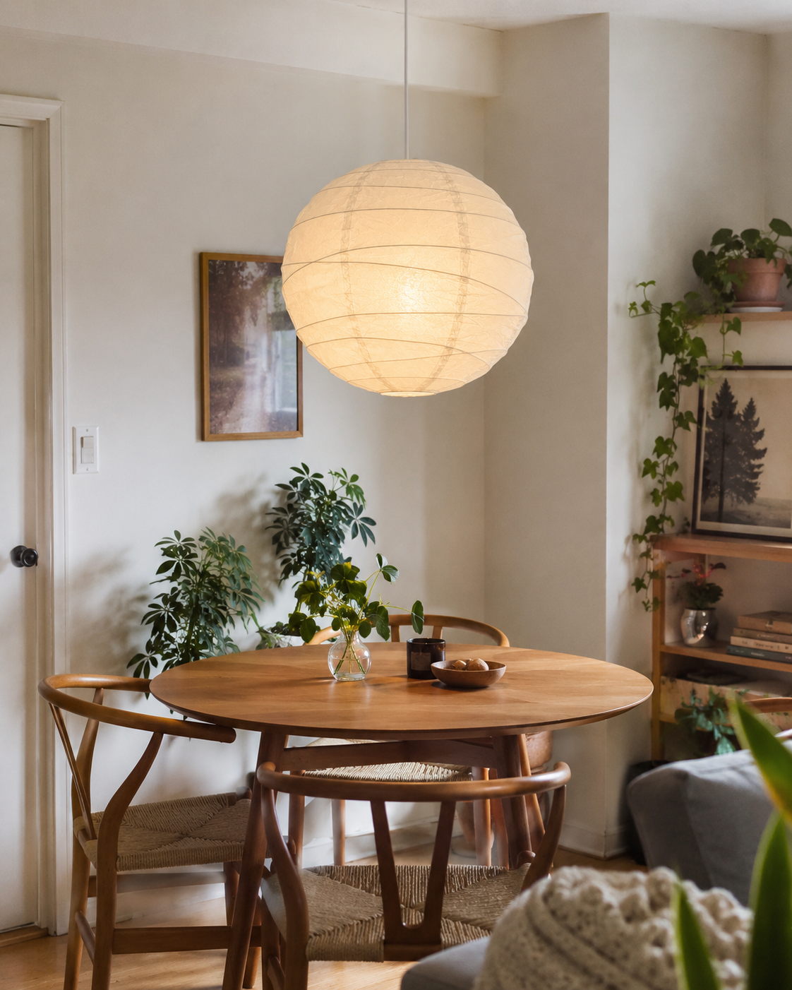 Emiko | Japanese Rice Paper Pendant Light