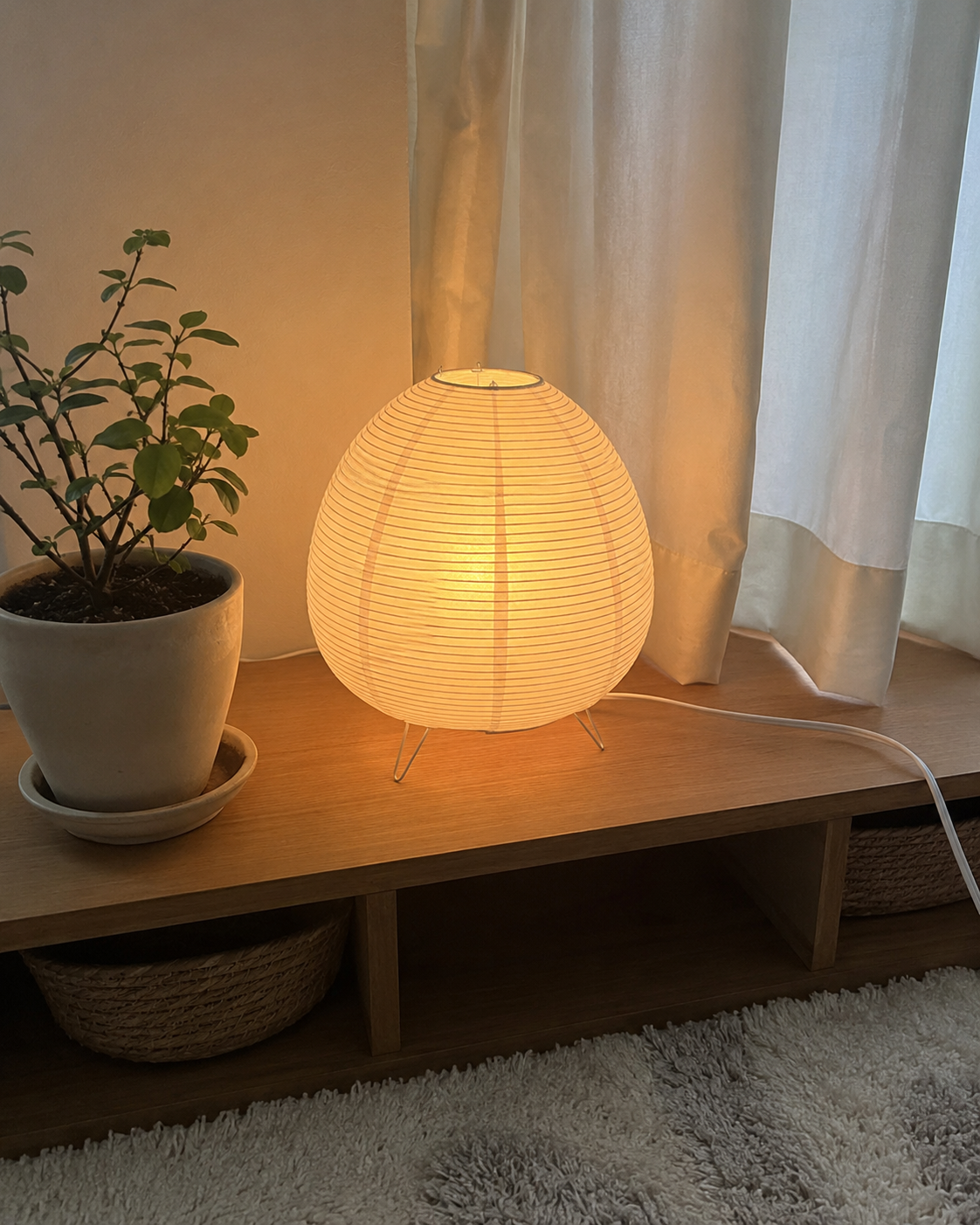 Shizuku | Rice Paper Table Lamp