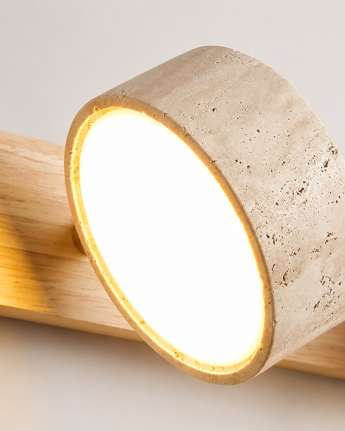 Reid | Travertine Duo LED Wall Light