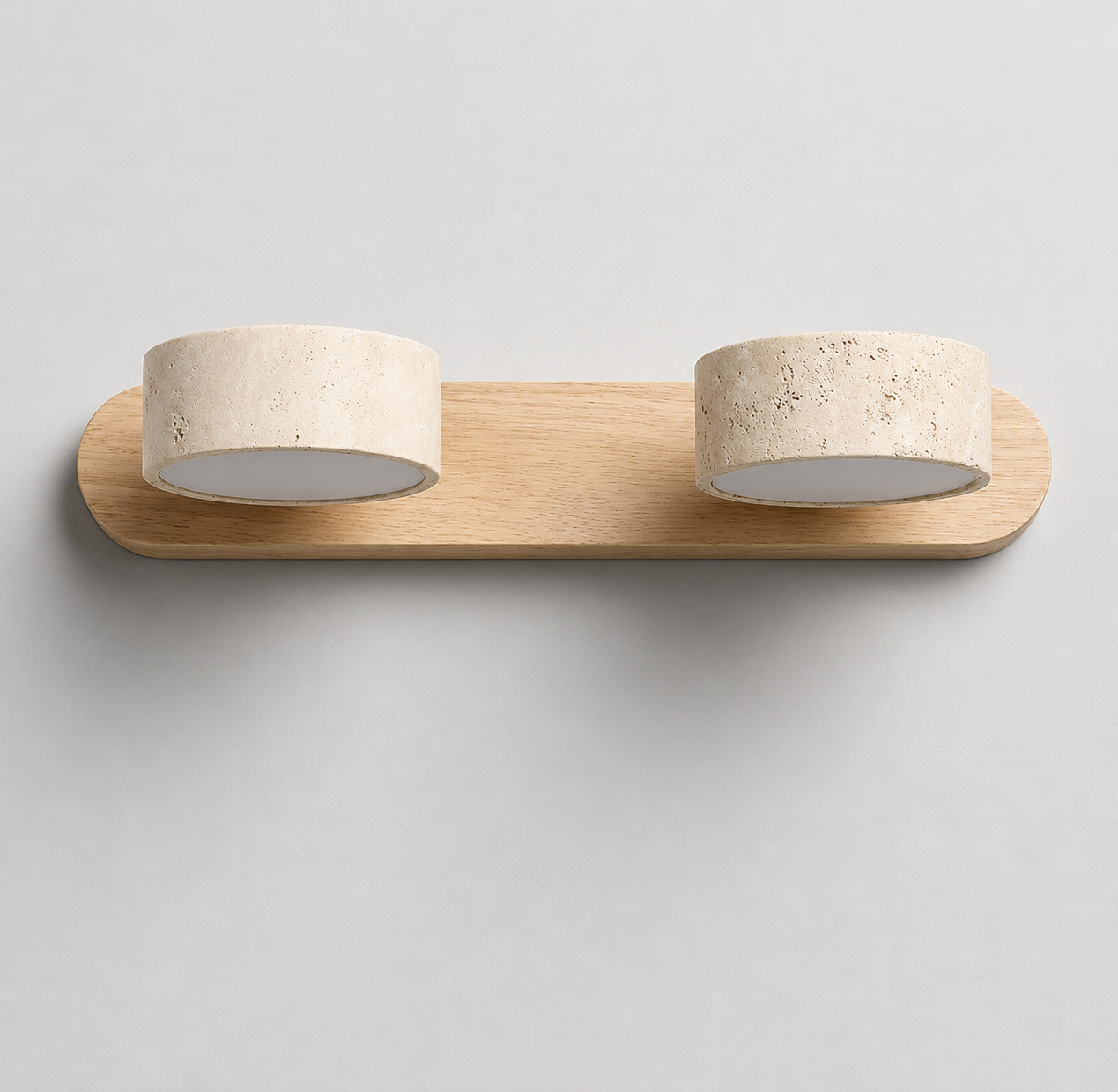 Reid | Travertine Duo LED Wall Light