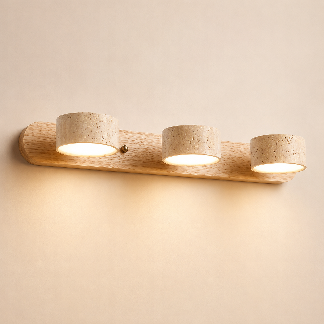 Reid | Travertine Duo LED Wall Light