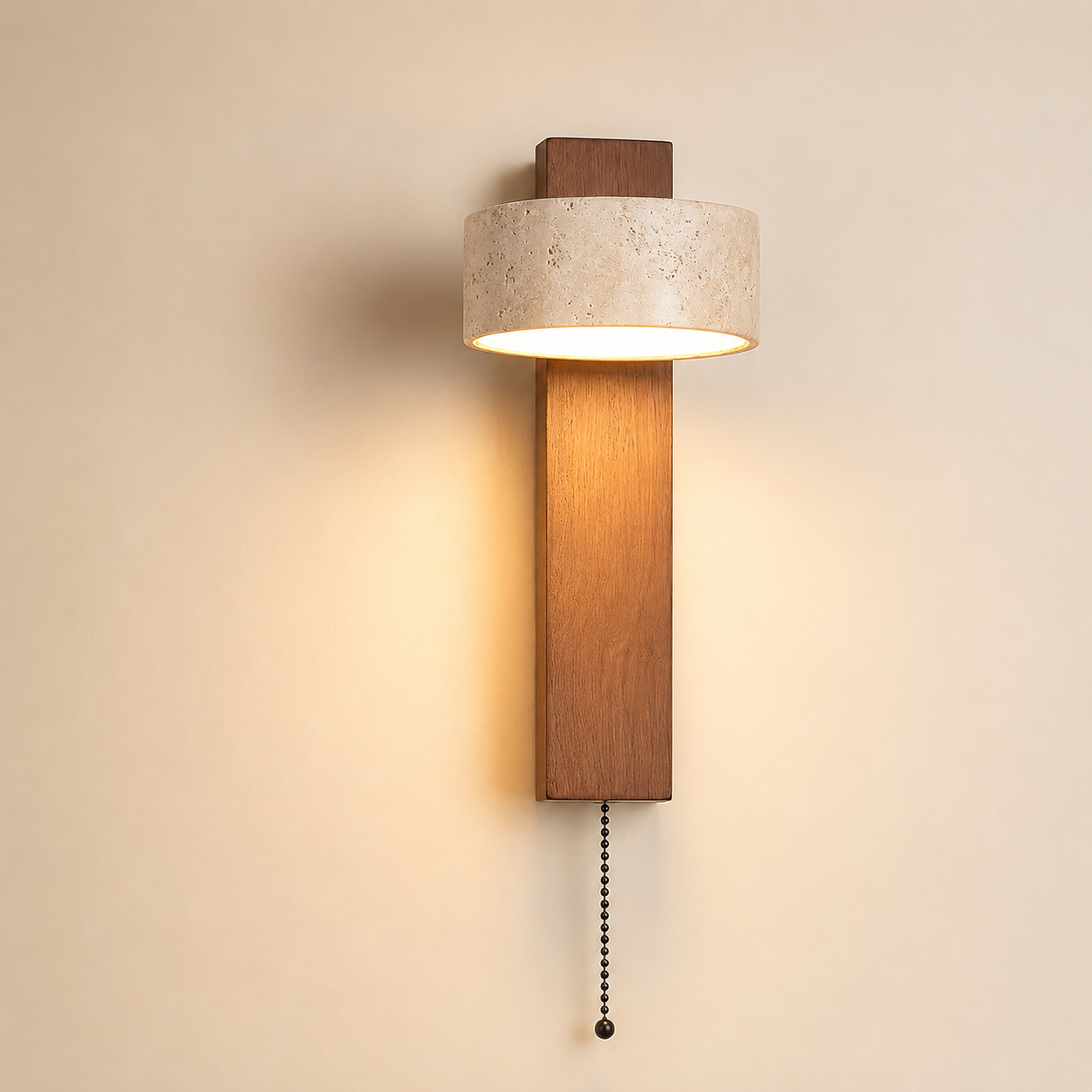 Hugo | Travertine Stone Wall Lamp