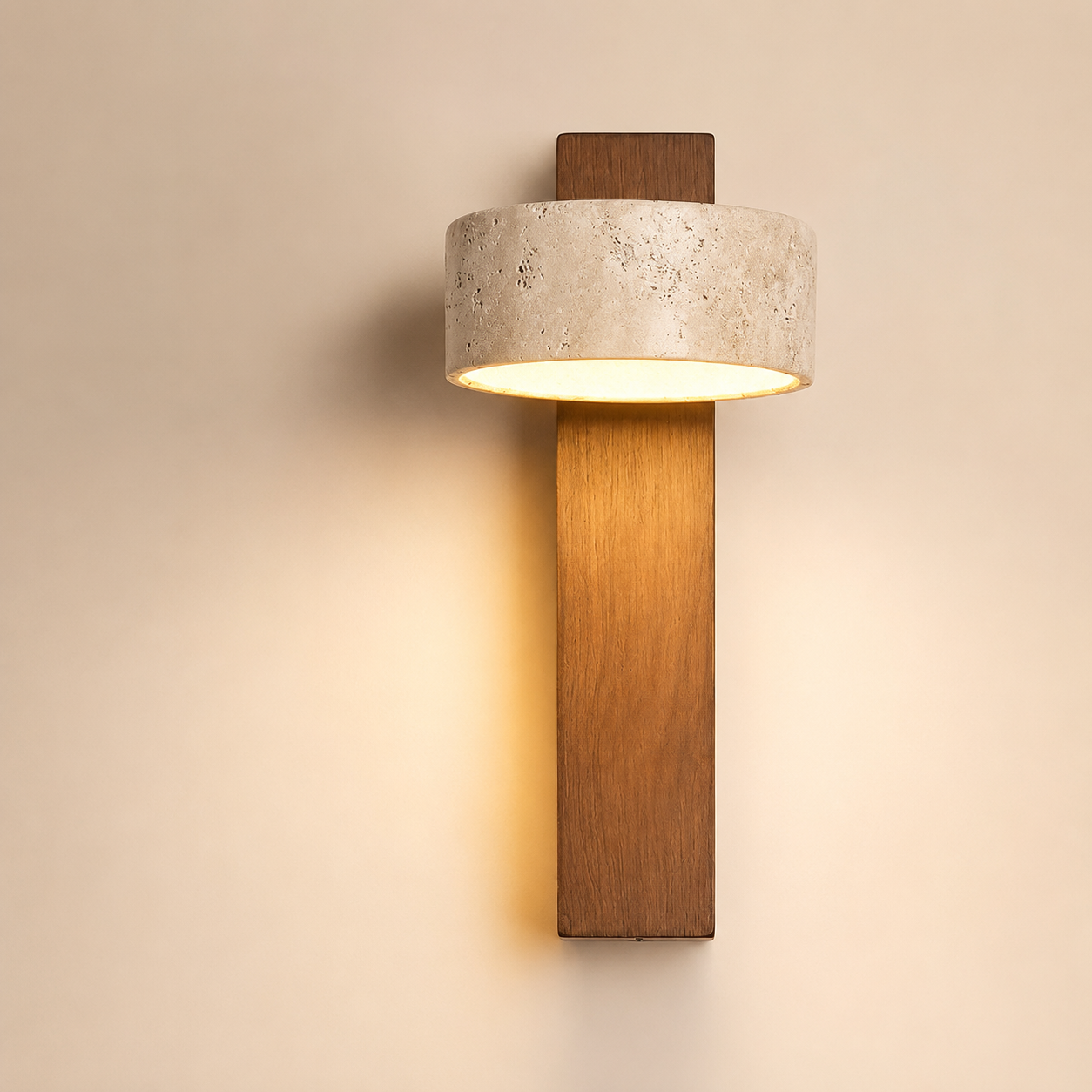 Hugo | Travertine Stone Wall Lamp