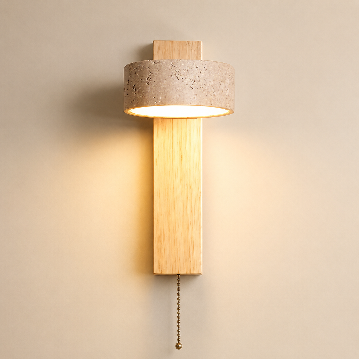 Hugo | Travertine Stone Wall Lamp