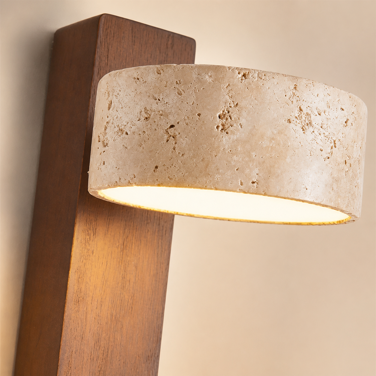 Hugo | Travertine Stone Wall Lamp