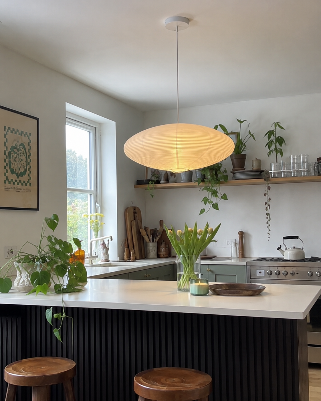 Kira | Rice Paper Pendant Light