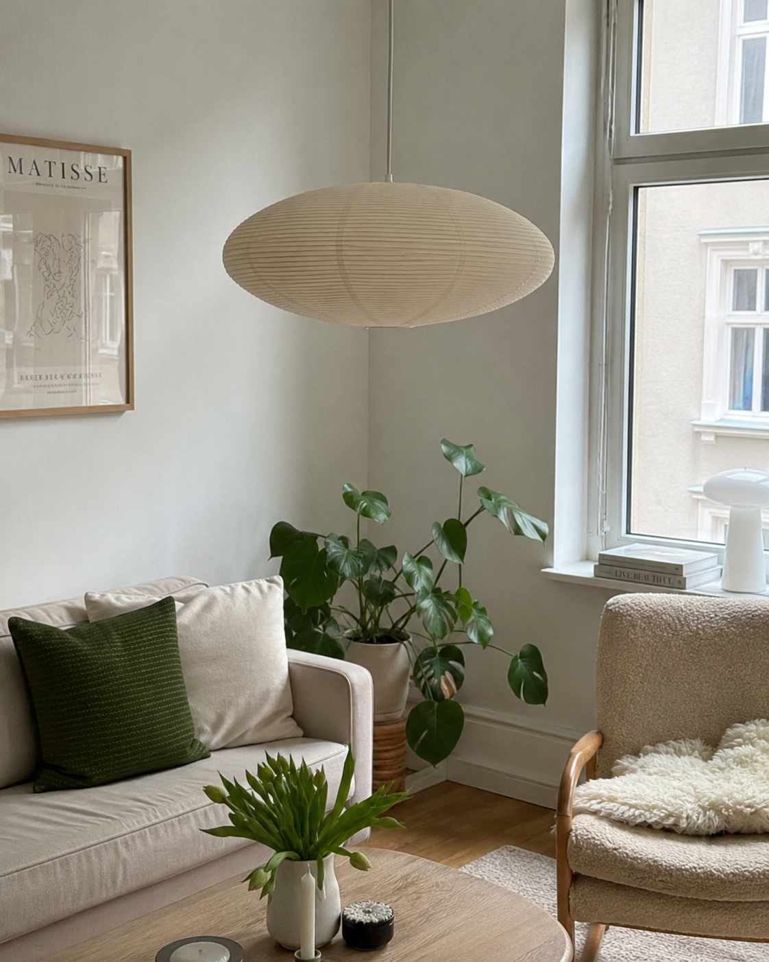 Kira | Rice Paper Pendant Light
