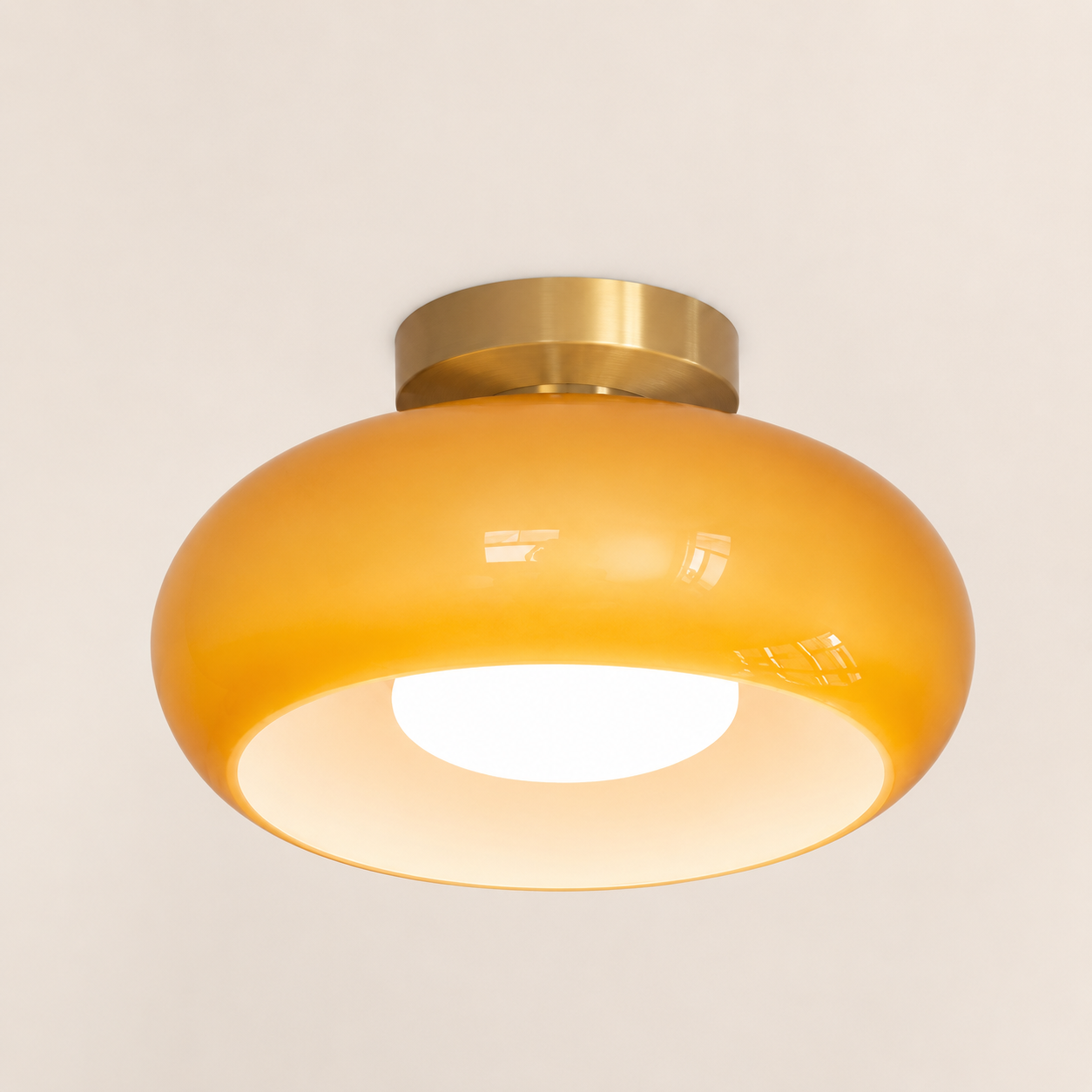 Aurelia | Amber Glass Pendant