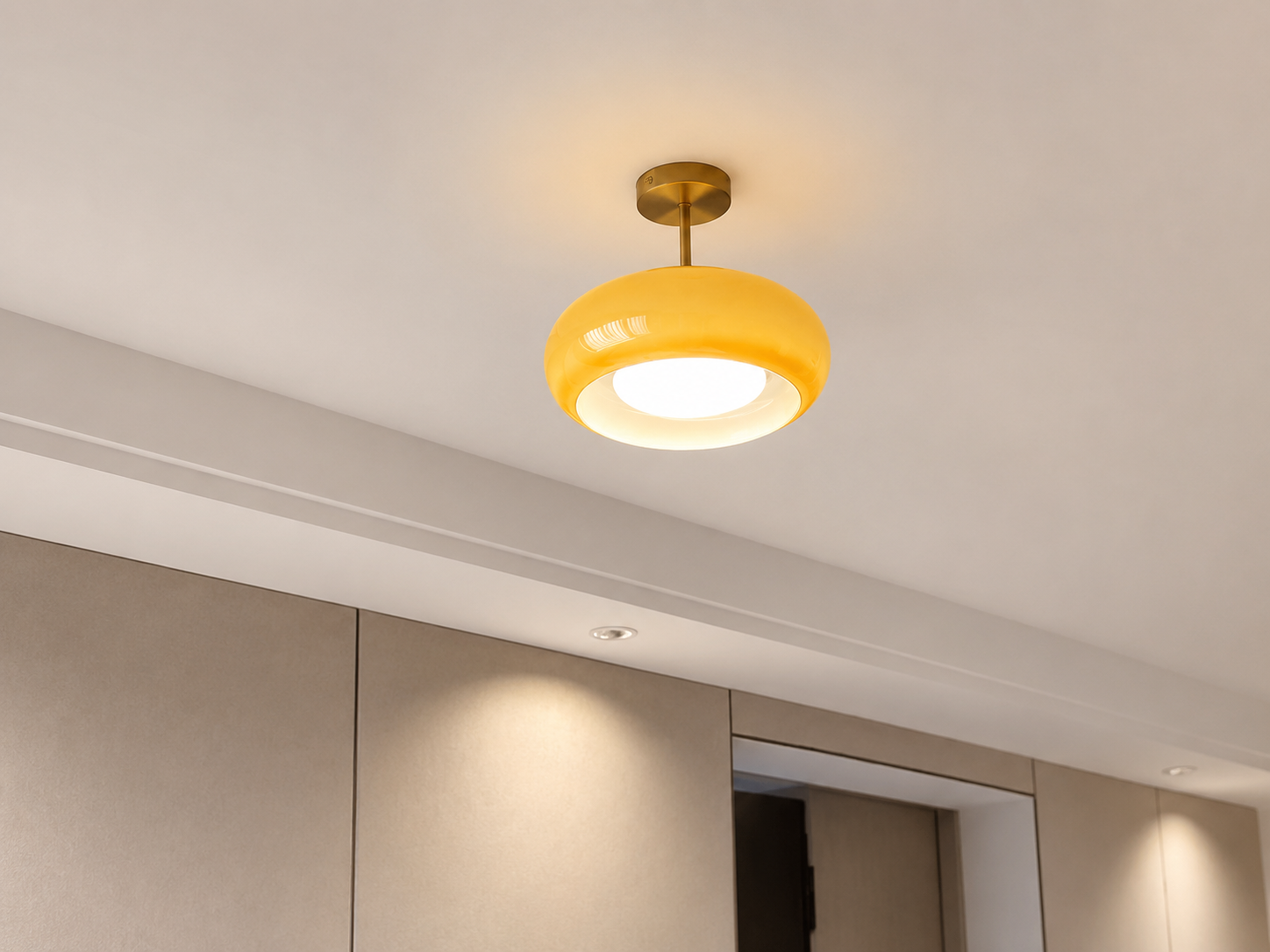 Aurelia | Amber Glass Pendant