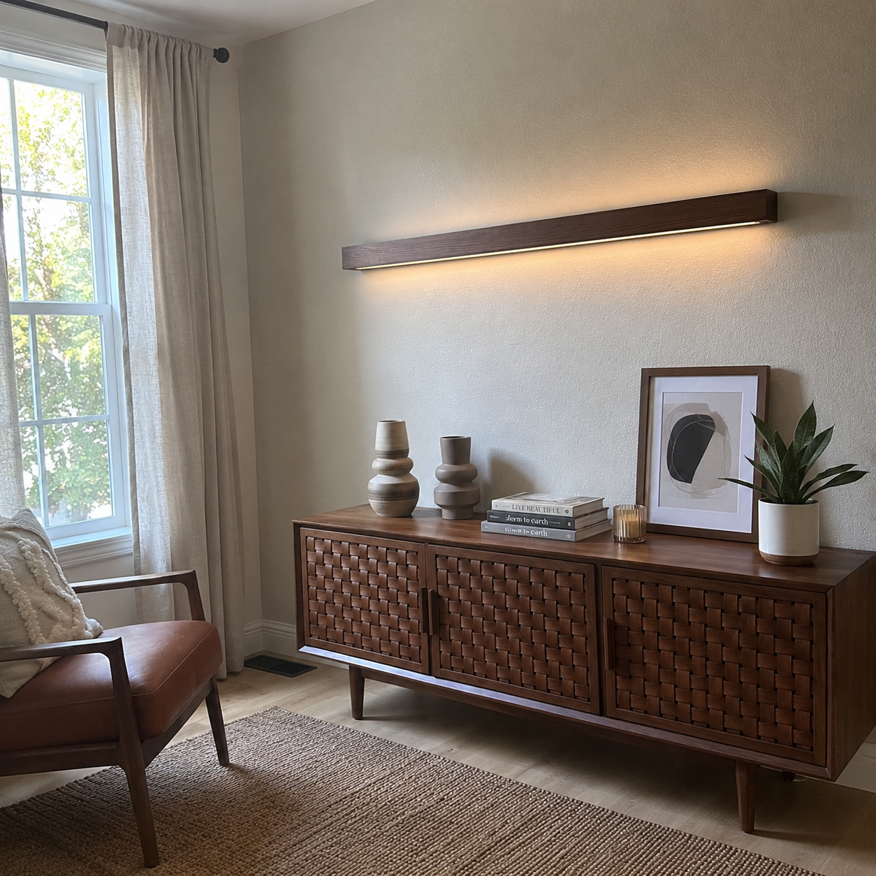 Rowan | Modern Wood LED Wall Lamp