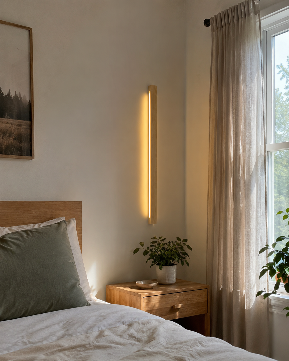 Rowan | Modern Wood LED Wall Lamp
