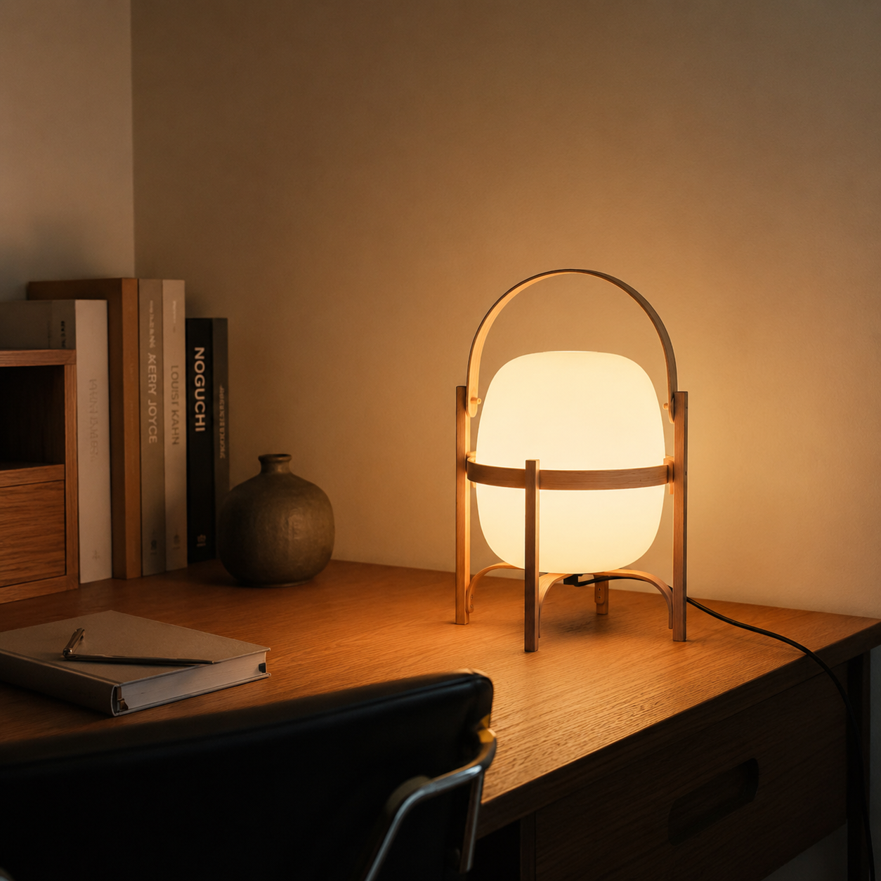 Obi | Japanese Basket Glass Table Lamp