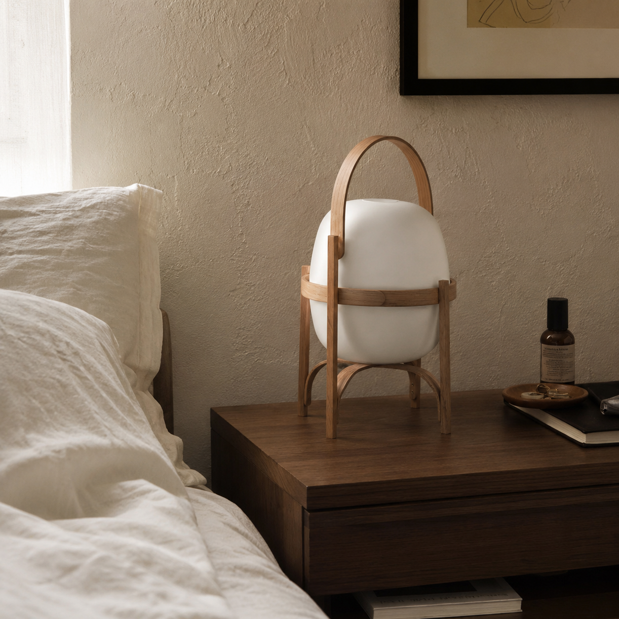 Obi | Japanese Basket Glass Table Lamp