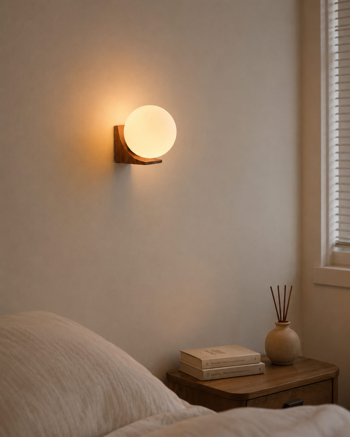 Aurea | Wooden Globe Wall Lamp