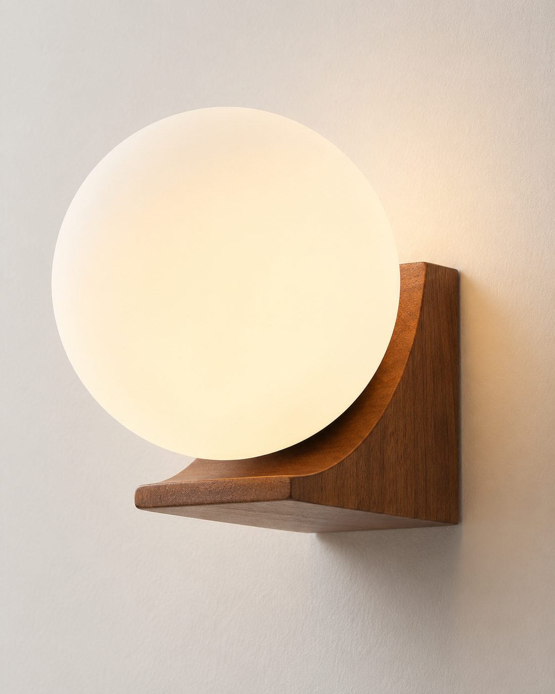 Aurea | Wooden Globe Wall Lamp