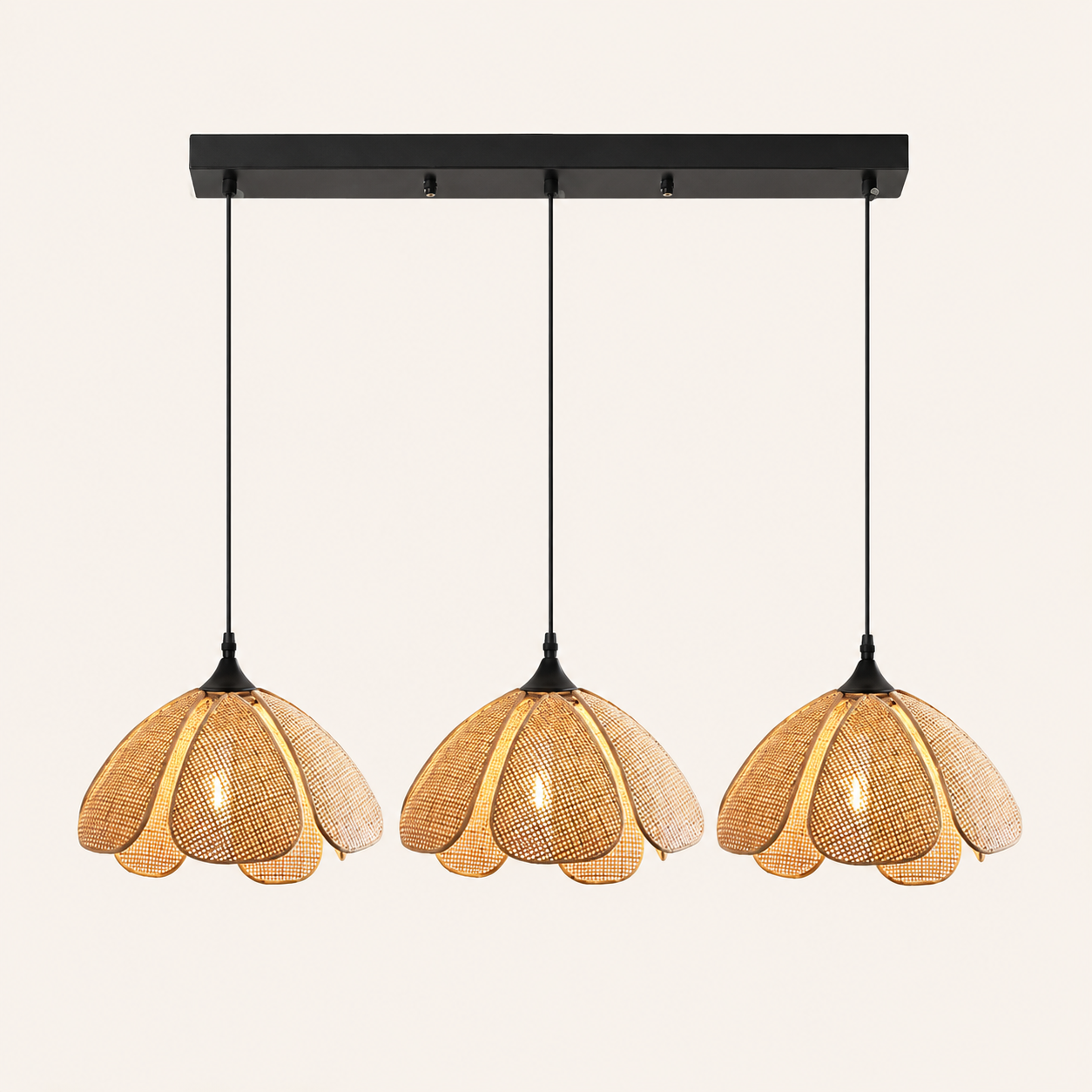 Maribel | Rattan Flower Pendant Light