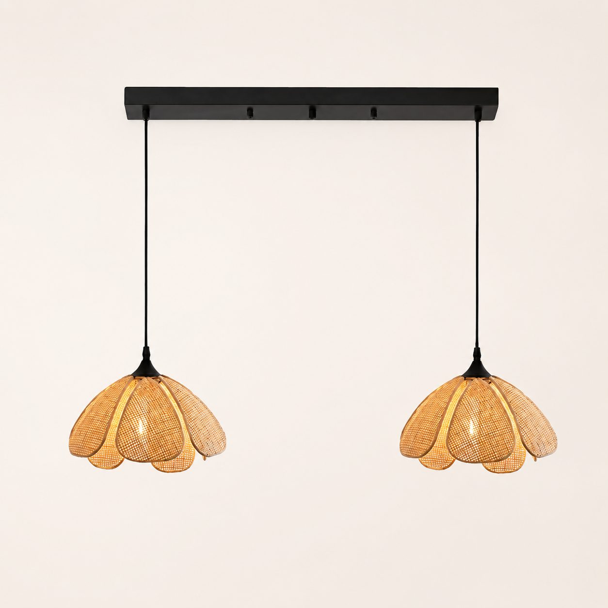 Maribel | Rattan Flower Pendant Light