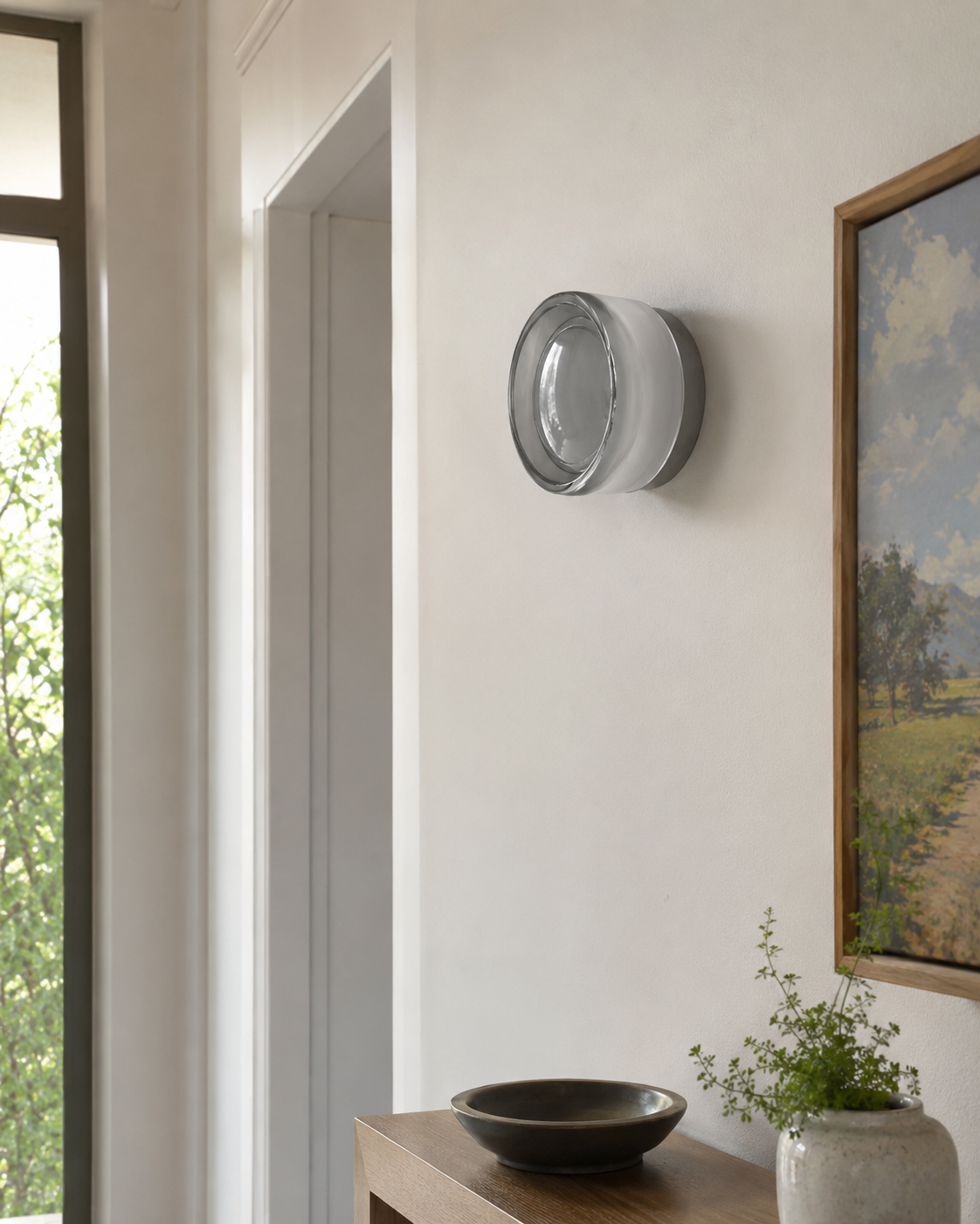 Noa | Round Glass Wall Sconce