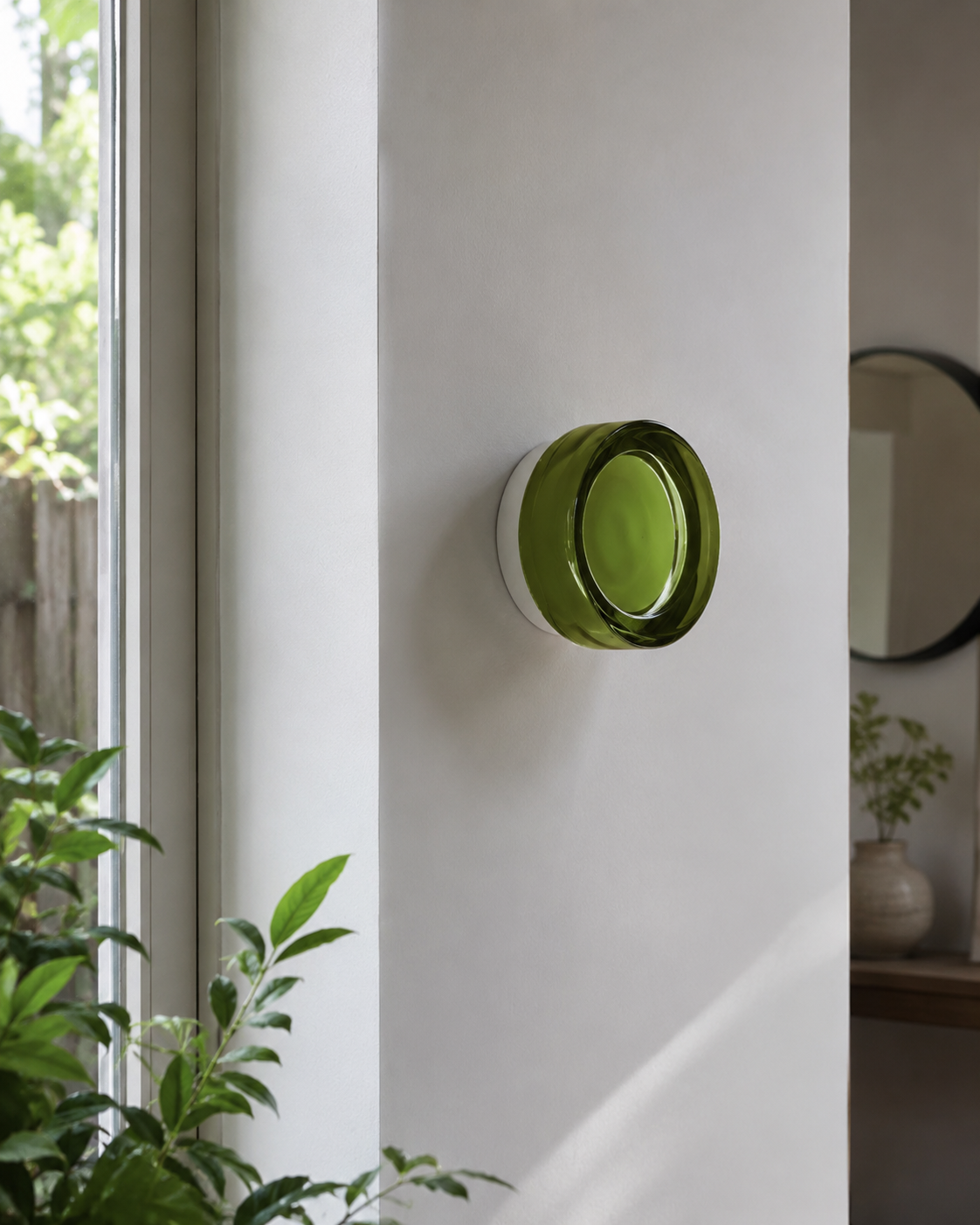 Noa | Round Glass Wall Sconce