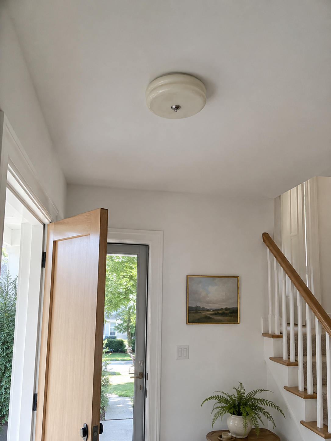 Nora | French Cream Halo Ceiling Light