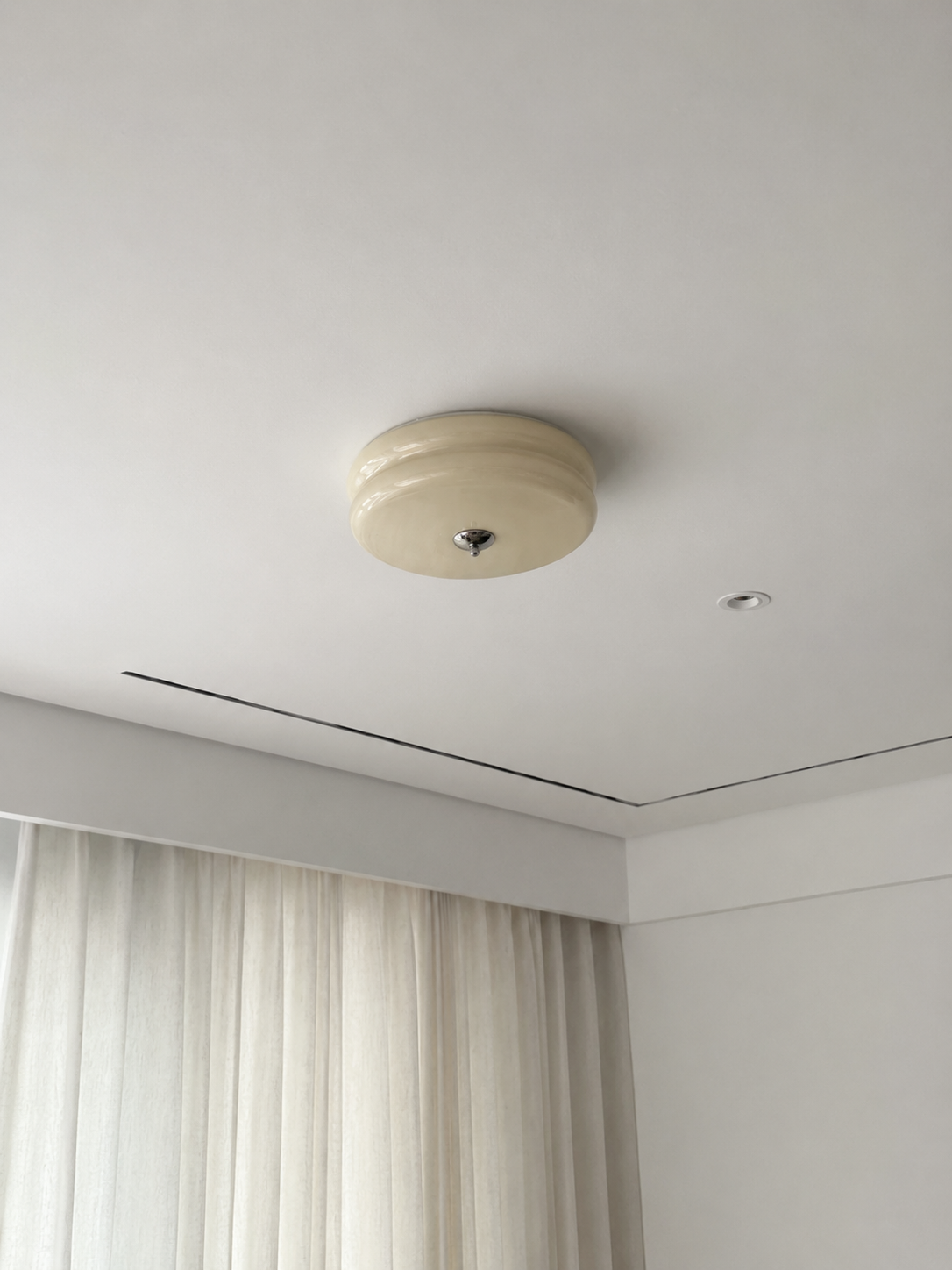 Nora | French Cream Halo Ceiling Light